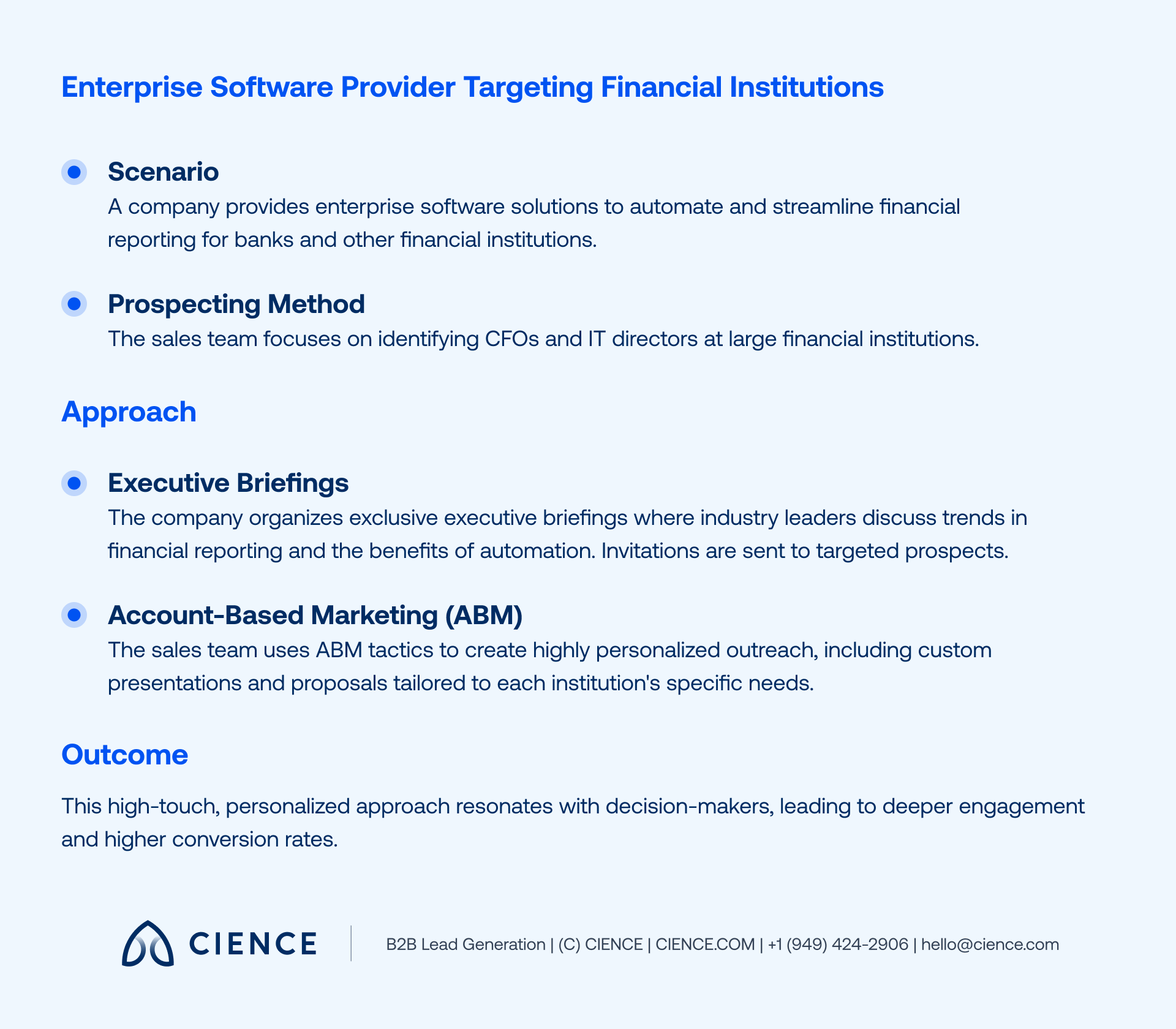 Sales Prospecting Example